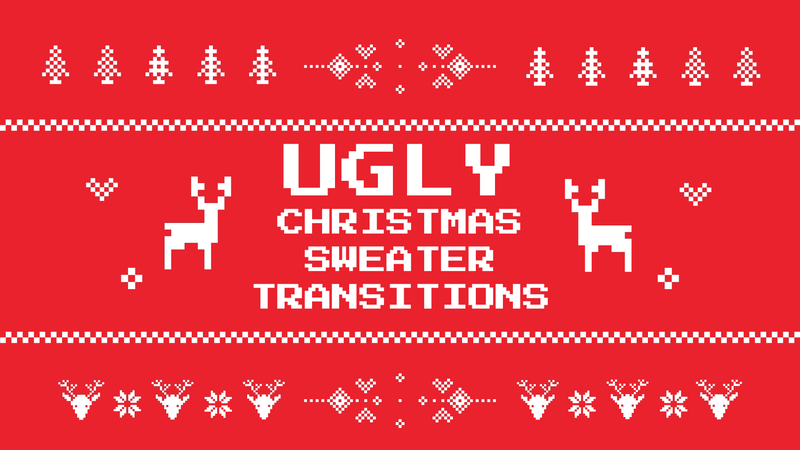 Ugly Christmas Sweater Video Transition Pack